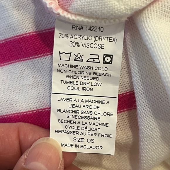 MERSEA Pink Striped Amour Sweater - Picture 5 of 5